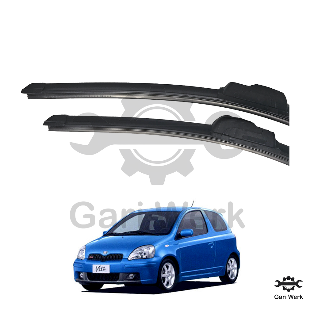Toyota Vitz 1999–2005 (1st Gen) Soft Wiper Blades – Silent & Streak-Free