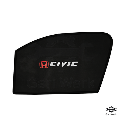 Honda Civic 2022 Custom Sun Shades | 4Pcs Set | UV Protection & Heat Resistance