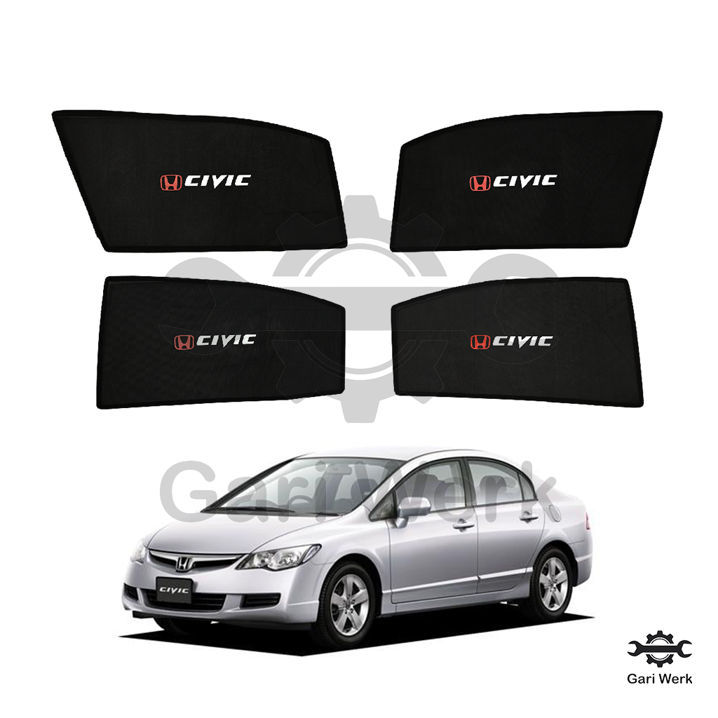 Sun Shades for Honda Civic 2007 – Custom Fit | 4-Piece Set