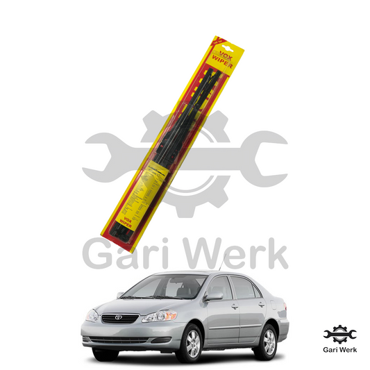 Toyota Corolla 2002–2008 (9th Gen) Metal Wiper Blades
