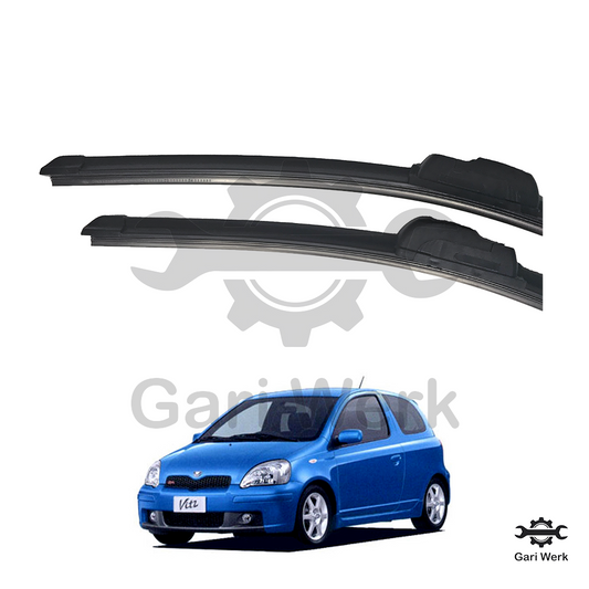 Toyota Vitz 1999–2005 (1st Gen) Soft Wiper Blades – Silent & Streak-Free