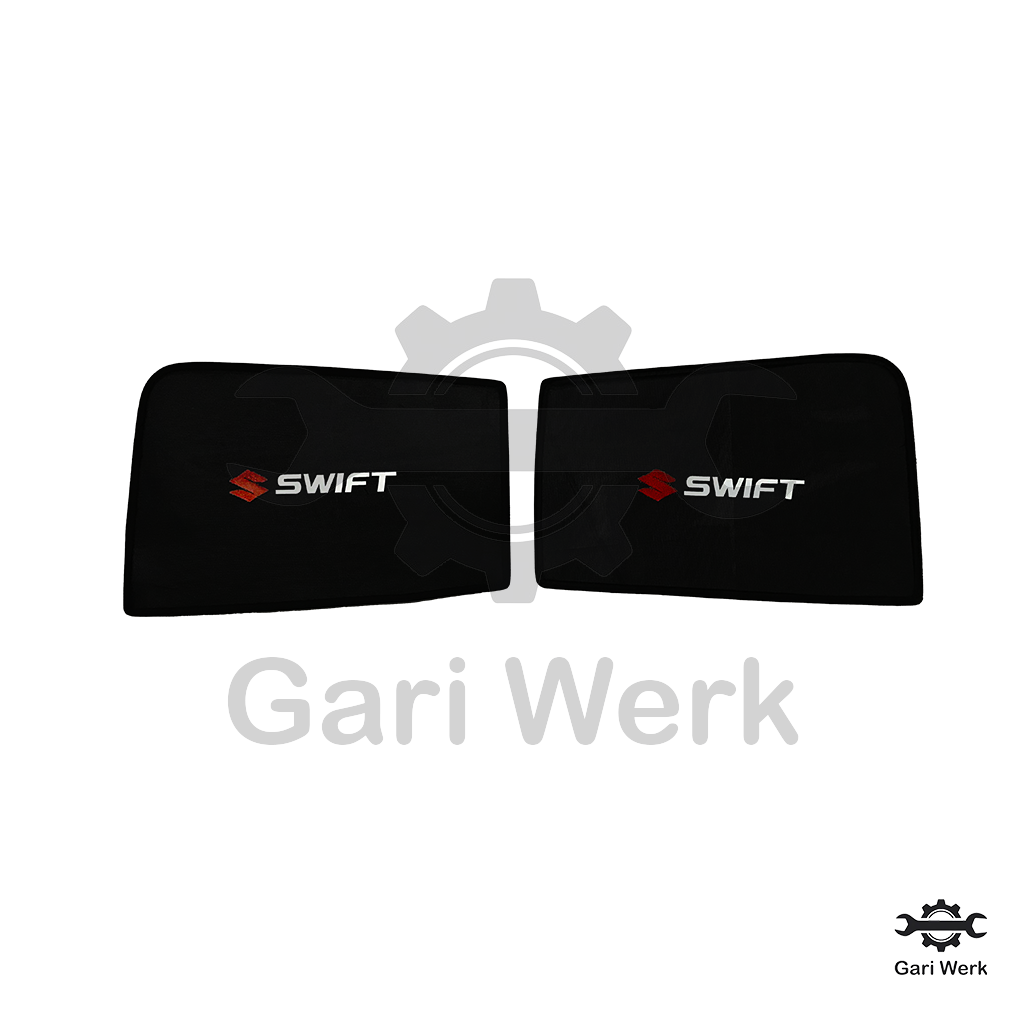 Suzuki Swift Sun Shades with Logo – UV Protection | Heat Resistant | 4pcs Set