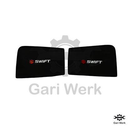 Suzuki Swift Sun Shades with Logo – UV Protection | Heat Resistant | 4pcs Set