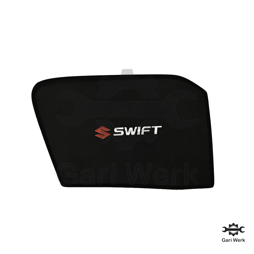 Suzuki Swift Sun Shades with Logo – UV Protection | Heat Resistant | 4pcs Set