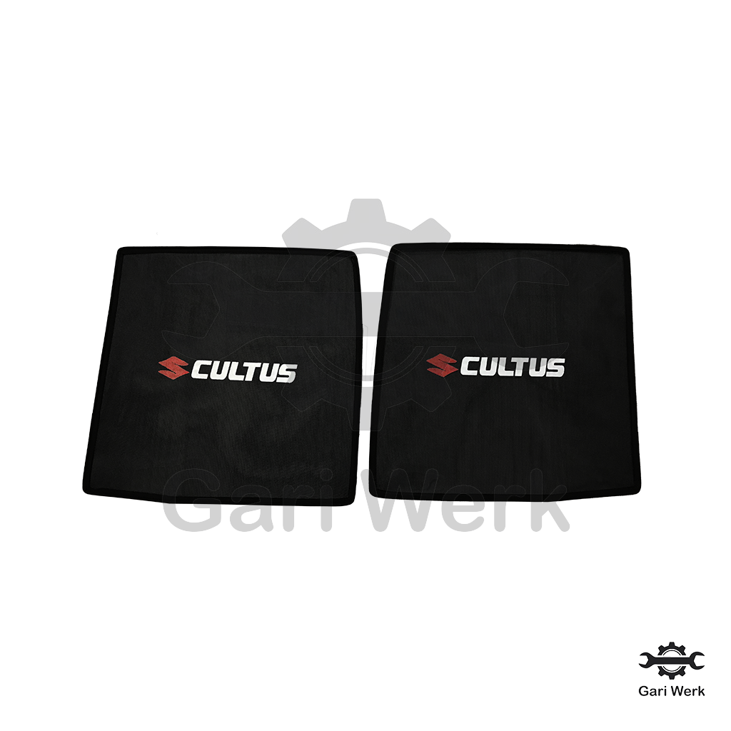 Suzuki Cultus (Old Model) Sun Shades with Logo – Heat Resistant | 4pcs Set | UV Protection