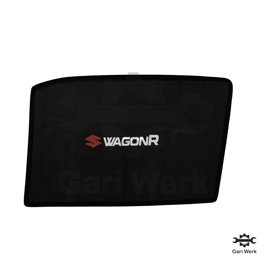 Suzuki Wagon R Sun Shades with Logo – 4pcs Set | UV & Heat Protection | Easy Fit