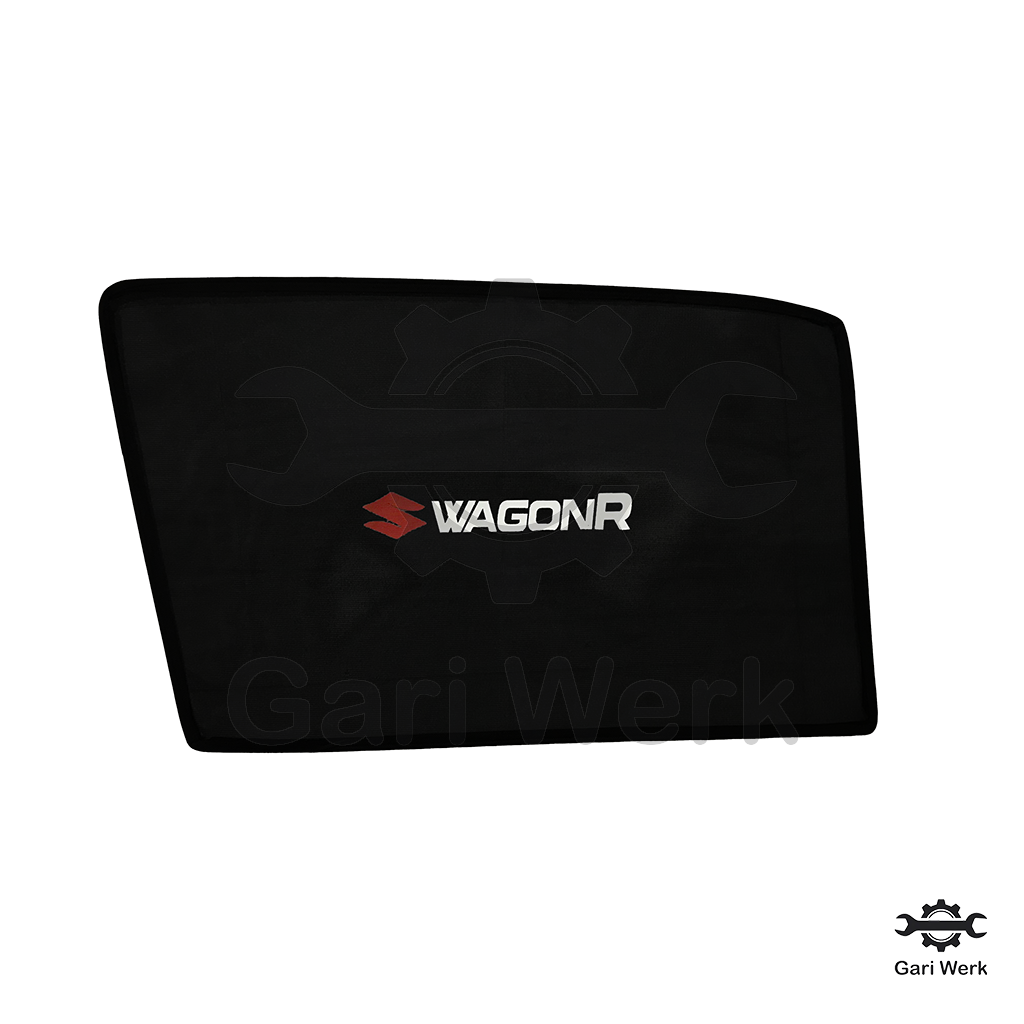 Suzuki Wagon R Sun Shades with Logo – 4pcs Set | UV & Heat Protection | Easy Fit