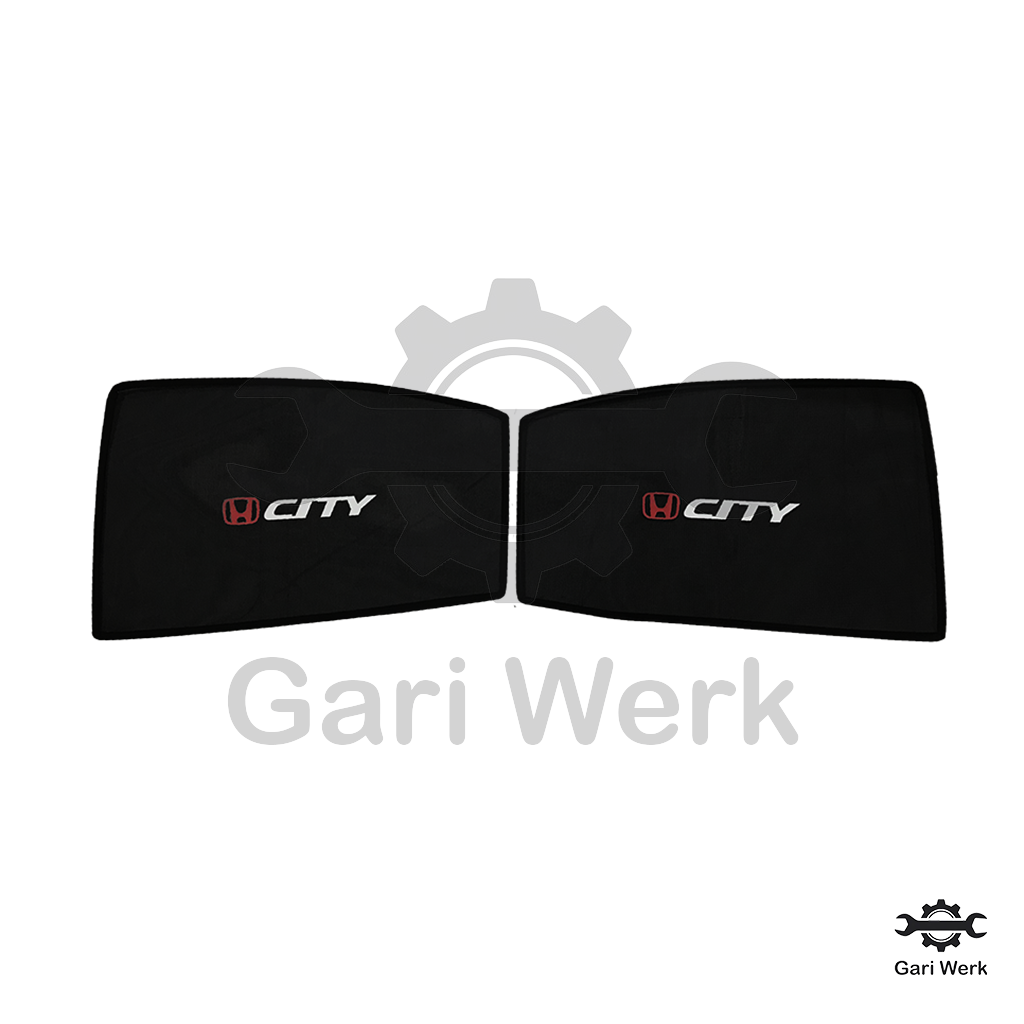 Honda City 2022 Sun Shades with Logo – Heat Resistant | 4pcs Set | UV & Glare Protection