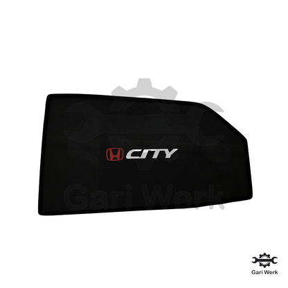 Honda City 2006 Sun Shades with Logo – Heat Resistant | 4pcs Car Window Shades | UV Protection