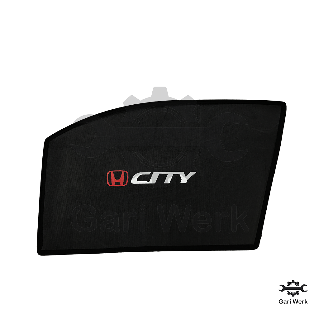 Honda City 2006 Sun Shades with Logo – Heat Resistant | 4pcs Car Window Shades | UV Protection